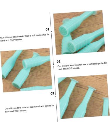 ULTECHNOVO 8pcs Glasses Case Suction Stick Lens Suction Stick Insertion and Removal Tool Lens Suction Cup Scleral Cup Handler Removal Cup Abs Tweezers Green 3.5x0.8x0.8cm - Buy Online on GoSupps.com