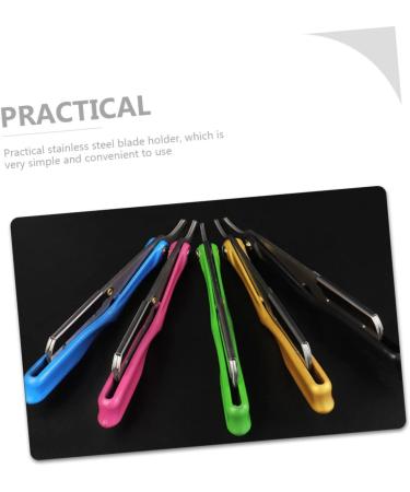 Minkissy Manual Razor Blade Holder - Rustproof Steel Hairdresser Shaver & Disposable Razor for Daily Use - Buy Online on GoSupps.com