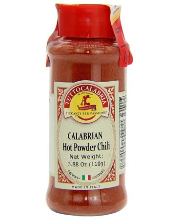 TuttoCalabria Calabrian Hot Chili Powder 110 g 3.88 oz All Natural Non-GMO Product of Italy - Buy Online on GoSupps.com