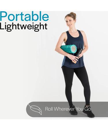 High Density Foam Roller for Deep Tissue Muscle Massage - Pink (A-Mars Green) | Fitness & Physical Therapy Roller for Yoga, Pilates & Gym - Buy Online on GoSupps.com