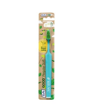Tepe Good Regular Soft Soft Small and Easy to use toothbrush environmentally friendly helps to have a fresh breath green 1 piece (1 Pack) soft