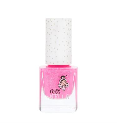 Miss Nella Watermelon Popsicle Safe Neon Pink Glitter Nail Polish for Kids - Non-Toxic, Odour Free Formula | Water Based, Easy Peel Off | Children and Toddlers - Buy Online on GoSupps.com