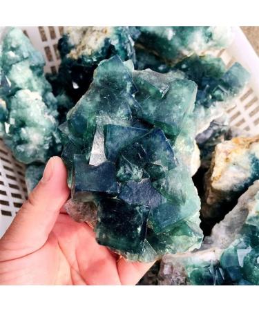 Natural Crystal Rough Home Natural Rough Quartz Stone Specimen Raw Crystal Green Fluorite Cluster Ornaments (Color : 300-500g) - Buy Online on GoSupps.com