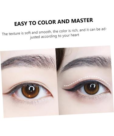 Mikinona Dark Brown Eyeliner 2pcs Black Waterproof Eyeliner Black Eyeliner Pencils Eye Shadow Cream Eyeshadow Lasting Gel - Buy Online on GoSupps.com