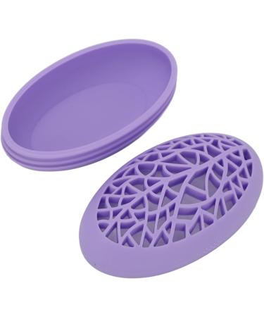 Desktop Makeup Brush Drying Holder Organizer for Makeup Brush Cleaning Mat (Purple) - Buy Online on GoSupps.com