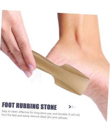 Healeved Sole File Safe Foot Skin Trimmer Foot Care Tool Accessory Wooden Foot Exfoliator Foot File Heel Foot Scrubber Handle Nursing Glass Scrubber Glass Scraper Folder Plastic Feet - Buy Online on GoSupps.com