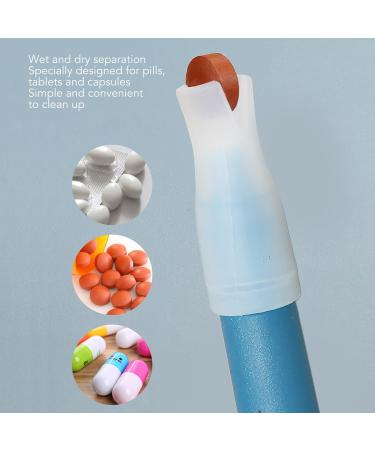 Pet Pill Plunger Popper Animal Medicine Feeder Side Grip Press Type with Silicone Tip for Dogs Cats Birds - Buy Online on GoSupps.com