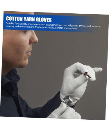 HOMSFOU 12paires Fil De Coton Pour Inspection De Bijoux Mains S ches Confortable - Buy Online on GoSupps.com