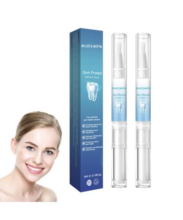 Gums therapy gel teeth whitening pens white teeth pen deep cleaning stain removal yellowish perfect for sensitive tea (2pcs)