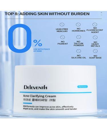DEleventh Korean Acne Clarifying Cream 30g - With Salicylic Acid & Vitamin B5 for Clear Skin Blemish Control & Hydration | Shop Internationally - Buy Online on GoSupps.com