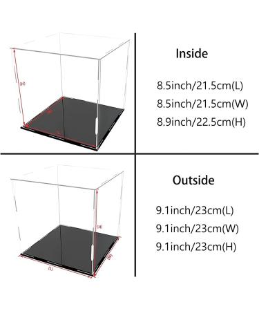 Clear Acrylic Display Case for Action Figures - 9x9x9 inch - A+ DESIGN - Home Storage Solution - Buy Online on GoSupps.com
