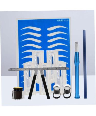 DRESSOOS Blue Manual Rings Microblading Pencil Three-point Kit Practice Pigment Positioning Eyebrow - Buy Online on GoSupps.com