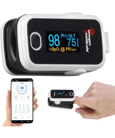Buy Newgen Medicals Pulsoximeters | OLED Finger Pulse Oximeter with Bluetooth & App for Accurate Oxygen & BP Monitoring - Buy Online on GoSupps.com