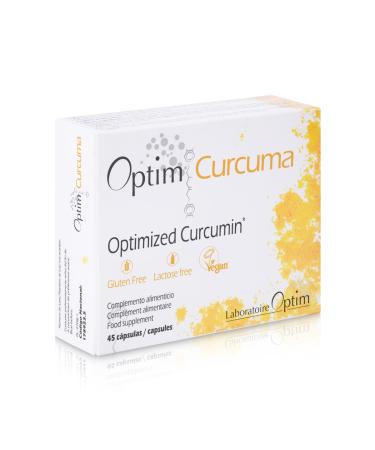 Longvida Optimized Turmeric 45 Capsules | Supplement Flexibility Joints | Fatigue | High Absorption | Natural Turmeric Extract Without Black Pepper Without Piperine | Optim Turmeric