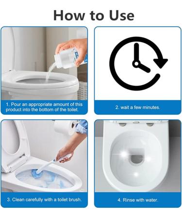 Toilet Active Oxygen Agent All Purpose Cleaning Powder Toilet Bowl Foam Cleaner Powerful Pipe Dredging Agent For Kitchen Water Pipe Sewer Toilet Cleaning (110g-1pcs) - Buy Online on GoSupps.com