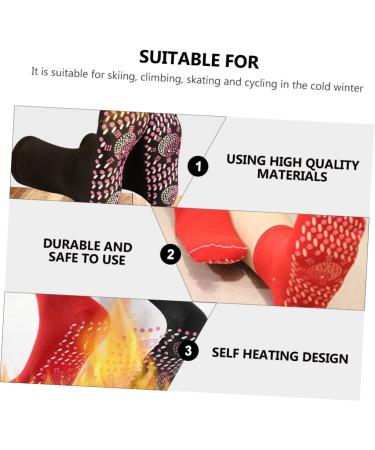 Inoomp Self-Warming Socks for Men & Women | 3 Pairs of Breathable Heated Socks for Skiing & Outdoor Comfort - Buy Online on GoSupps.com