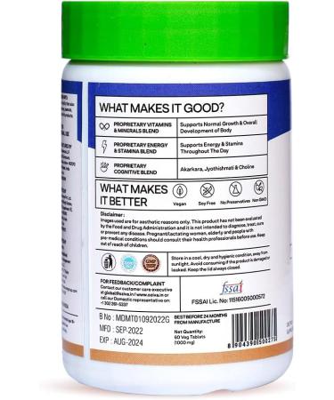 OZIVA Daily Men s Multivitamins Tablets | Multivitamins for Men s Daily Stamina Improved Energy & Better Immunity | with Daily 23 Minerals Ashwagandha Akarkara & Choline 60 Capsules - Buy Online on GoSupps.com