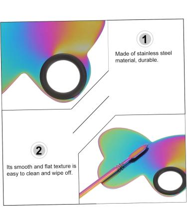 Palette de Maquillage pour Nail Art avec Spatule Surface Facile Nettoyer Palette Fond de Teint pour M lange de Couleurs Outil Pratique pour Cosm tiques - Buy Online on GoSupps.com