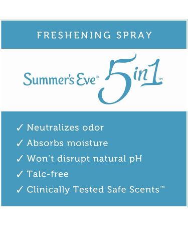 Summer's Eve Freshening Spray, Baby Powder Scent, 2 oz Size (Pack of 6) | pH Balanced, Dermatologist & Gynecologist Tested - Buy Online on GoSupps.com