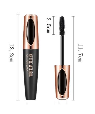 4D Silk Fiber Black Mascara 2 Pack - Voluminous & Lengthening, Waterproof & Smudge-Proof - Buy Online on GoSupps.com