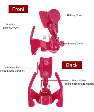 Nose Shaper Nose Beauty Shaping Nose Bridge Shaper Electric Lifting Nose Up Clip Nose Correction Beauty Pain Free for women men - Buy Online on GoSupps.com