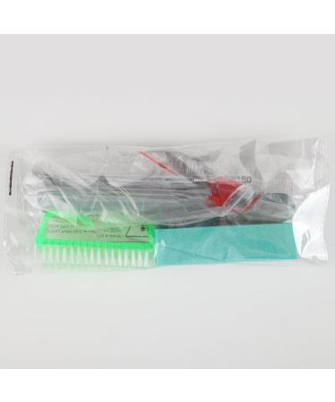 FANDAMEI 12pcs Nail Files Set with Cuticle Nipper, Buffer, Pusher, Brush - Manicure Kit Green - Buy Online on GoSupps.com