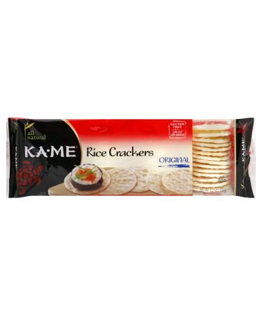 Kame Plain Rice Crunch Crackers - 3.5 oz Pack of 12 | Delicious & Gluten-Free Snack - Buy Online on GoSupps.com
