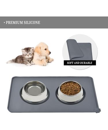 Buy Reopet Silicone Pet Feed Mats - Waterproof Dog & Cat Space Mats with Elevated Edges | 71x45 cm (1-Pack) - Ideal for Mess-Free Feeding - Buy Online on GoSupps.com
