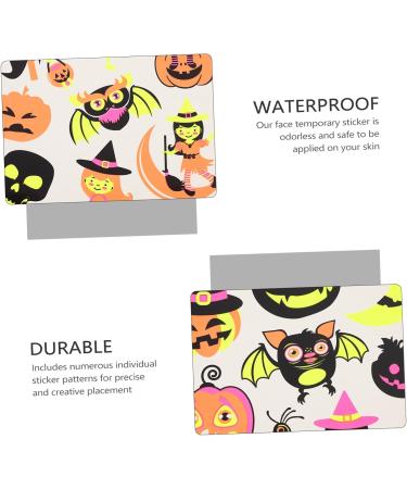 Didiseaon 12 Sheets Halloween Face Lifting Belt Halloween Party Accessories Halloween Stickers for Face Children Face Stickers Grimace Pumpkin Stickers Party Sticker Cartoon Face - Buy Online on GoSupps.com