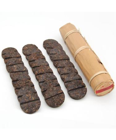 LWXLJMJZC LWXLJMJZC -Ripe Puerh Tea-Mini Cake (96 Tassen) Fermented Pu-erh Pu-erh in Bamboo Leaf Tube-200g Puerh Tea