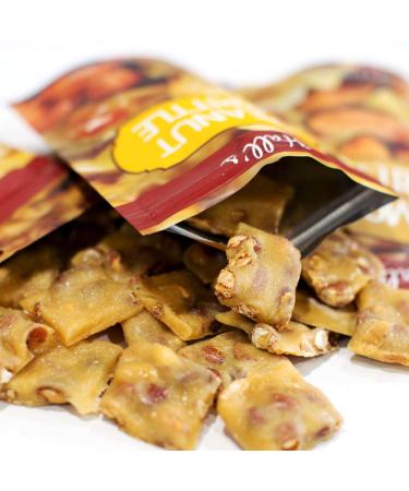 Hall's Assorted Brittle Variety Pack - 3.5 Oz Bags (Pack of 3) - Peanut, Almond, Pecan Brittle - Buy Online on GoSupps.com