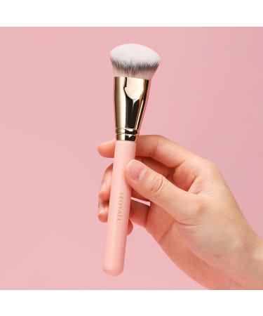 TEOYALL Flat Angled Foundation Brush - Large Dense Synthetic Kabuki Brush for Liquid Cream & Powder Makeup - Pink - Buy Online on GoSupps.com