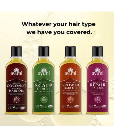 Ayumi Bio Active Scalp & Hair Oil Nourishes & Moisturizes Follicles. Revitalizes Hair & Scalp Minimizes Itching & Reduces Dandruff 1 x 150ml - Buy Online on GoSupps.com