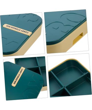 OUNONA Container Organizer Candy Compartments Household Design Compartment Multiple Candies Case Storage 25.5X6CM Green - Buy Online on GoSupps.com