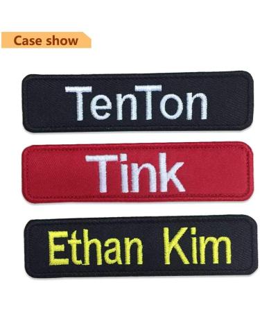 Personalized Military Tactical Tag - Custom Name Patch (2 Pieces) for Clothing, Bags, and Jackets - Buy Online on GoSupps.com