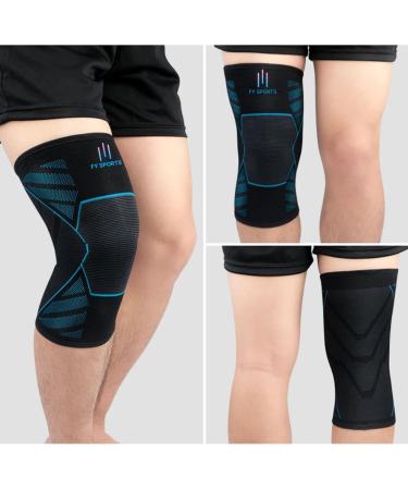 Compression Knee Brace for Men & Women - Pain Relief Sleeve for Meniscus Tear ACL Arthritis Sports - X-Large Blue - Buy Online on GoSupps.com