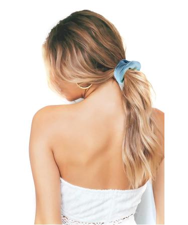 IVARYSS 12 PCS Cute Twill Fabric Hair Scrunchies for Girls and Women - Premium Elastic Bands Ponytail Holders in Color A - Buy Online on GoSupps.com