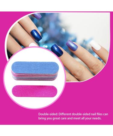 Dajidafu 100 Pieces Sandpaper Nail File Lightweight Wear-resistant Double Sided Crystal Polishing File Cosmetic Pedicure Manicure - Buy Online on GoSupps.com