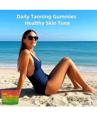 BPZAQXWSC Tanning Gummies Promote skin health and radiance nourish and protect the skin suitable for both men and women - Buy Online on GoSupps.com