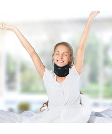 Neck Support & Stretcher for Pain Relief | Snooze Aid & Anti-Snoring Pillow | Black & Gray - Buy Online on GoSupps.com