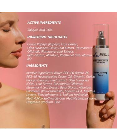 Best Pore Cleansing Toner with Papaya Extract - Exfoliate & Combat Acne - 6.9 Oz - Buy Online on GoSupps.com