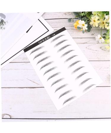 BIUDECO 4 Sheets Pairs Eyebrow Sticker Eyebrow Makeup Tools Eyebrows for Women Eyebrow Waterproof Black - Buy Online on GoSupps.com