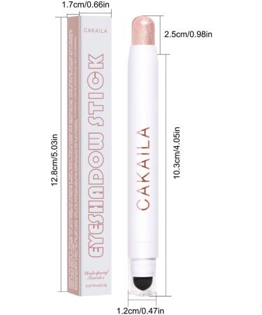 Eye Brightener Stick Smudge-Proof Double-end Pencil Eyeshadow Stick | Stick Highlighter Makeup Automatic Rotating for Women Girls - Buy Online on GoSupps.com
