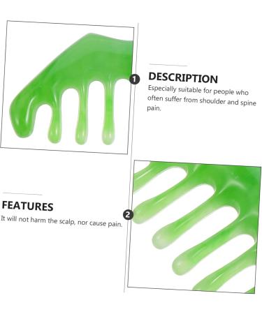 Beavorty 4-Piece Massage Comb Set - Jade Scratching Tools for Enhanced Circulation & Relaxation - Buy Online on GoSupps.com