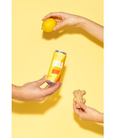  OSSA OSSA Ginger Lemon Energy Tea (24 x 250ml) Refreshing Guayusa-Infused Boost Packed with Antioxidants for Natural Energy & Wellness - Buy Online on GoSupps.com