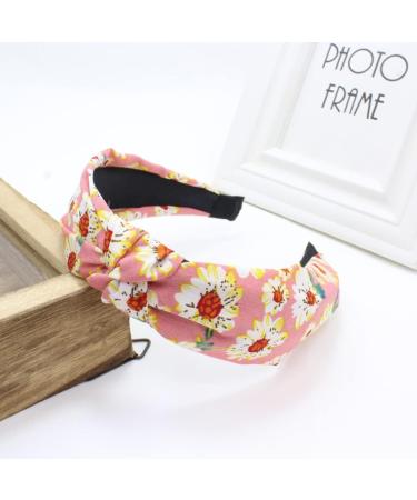 scicent Women's Fashion Headbands 3 Pieces Daisy Flower Printed Fabric Hairbands Elastic Knot Head Band Fashion Hair Accessories Hair Bands for Girls 11004 - Buy Online on GoSupps.com