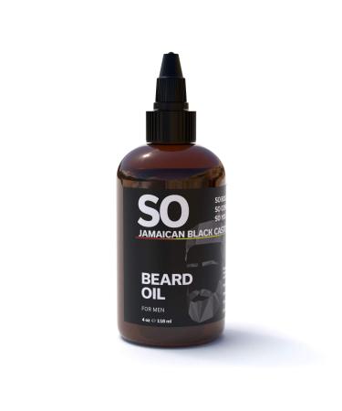 SO Jamaican Black Castor Oil Fast Absorbing  Promote Beard and Hair Growth  Best Oil For Men's & All Hair Textures  Strong Healthy  Brown  Bamboo Lotus  4 Fl Oz
