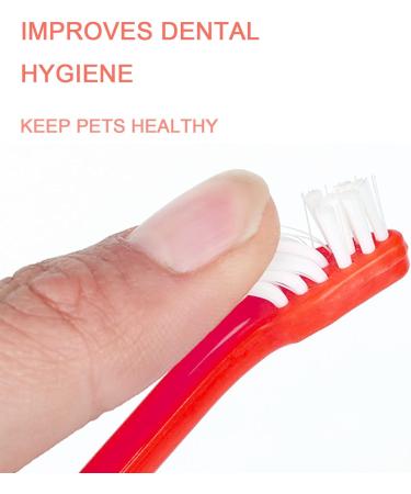 10pcs Dog Toothbrush DKDDSSS Long Handle Double Head Dog Toothbrushes Cat Teeth Cleaning Toothbrush for Pet Dogs Cats Puppy Dental Care Toothbrush - Buy Online on GoSupps.com