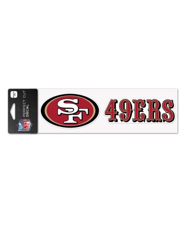 WinCraft NFL San Francisco 49ers WCR49141014 Perfect Cut Sticker 3" x 10"