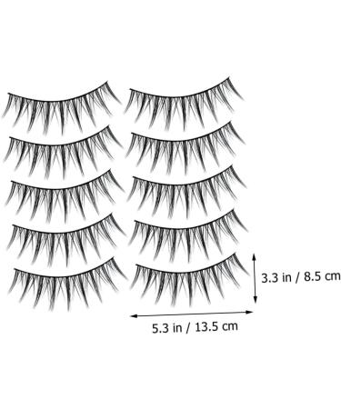 Ipetboom 30 Pairs Fake Eyelashes Lash Extension Natural Eyelashes Japanese Lashes Soft Light Reusable Black Eyelashes Eye Lashes Artificial Eyelashes False Lashes Fake Lashes Set Fiber Prom - Buy Online on GoSupps.com